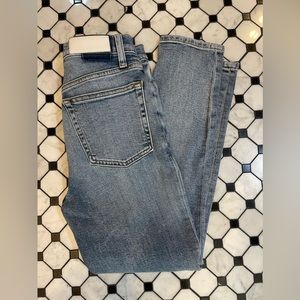 Re/done High-Rise Ankle Crop Comfort Stretch - size 27
